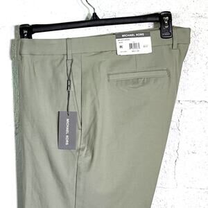 Michael Kors Men's Classic-Fit Cotton-Blend Dress Pants Mint 38x30 $95